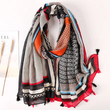 Load image into Gallery viewer, Cotton Scarf Women Large Shawls Pashmina Muslim Hijab Foulard Design Print Lady Beach Stole Head Scarves
