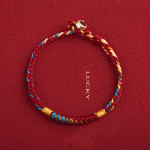 Load image into Gallery viewer, Handmade Tibetan Bracelet Colorful Thread Good Lucky Charm Rope Bracelet &amp; Bangles For Women Men Knots Red Thread Bracelets
