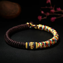 Load image into Gallery viewer, Handmade Tibetan Bracelet Colorful Thread Good Lucky Charm Rope Bracelet &amp; Bangles For Women Men Knots Red Thread Bracelets
