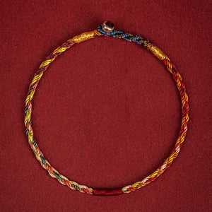 Handmade Tibetan Bracelet Colorful Thread Good Lucky Charm Rope Bracelet & Bangles For Women Men Knots Red Thread Bracelets