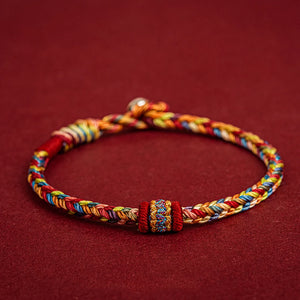 Handmade Tibetan Bracelet Colorful Thread Good Lucky Charm Rope Bracelet & Bangles For Women Men Knots Red Thread Bracelets