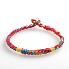 Load image into Gallery viewer, Handmade Tibetan Bracelet Colorful Thread Good Lucky Charm Rope Bracelet &amp; Bangles For Women Men Knots Red Thread Bracelets
