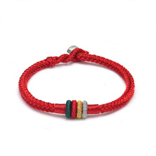 Load image into Gallery viewer, Handmade Tibetan Bracelet Colorful Thread Good Lucky Charm Rope Bracelet &amp; Bangles For Women Men Knots Red Thread Bracelets
