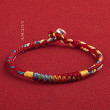 Load image into Gallery viewer, Handmade Tibetan Bracelet Colorful Thread Good Lucky Charm Rope Bracelet &amp; Bangles For Women Men Knots Red Thread Bracelets
