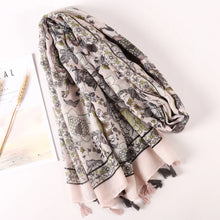 Load image into Gallery viewer, Cotton Scarf Women Large Shawls Pashmina Muslim Hijab Foulard Design Print Lady Beach Stole Head Scarves
