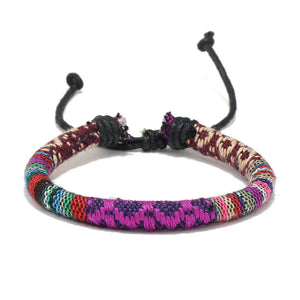 Nepal Ethnic Bohemia Rope Bracelet Men Women Fabric Fil Tissu Bracelet For Men Wristbands Pulseras Hilo Tela Hombre