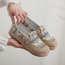 Load image into Gallery viewer, New Ethnic Style Lazy Fisherman Shoes Linen Comfortable Breathable Women's Shoes Retro Style Soft Sole Cloth Shoes
