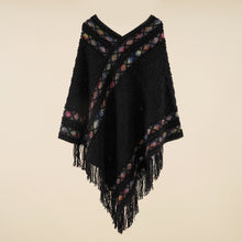 Load image into Gallery viewer, Spring and Autumn New Loose Pullover Knitted Shawl Ethnic Style Pullover Cape
