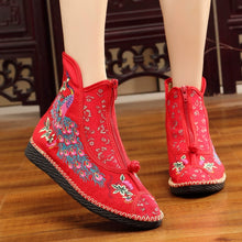 Load image into Gallery viewer, Flat-bottomed Spring and Summer Single-boot Ethnic Embroidered Shoes
