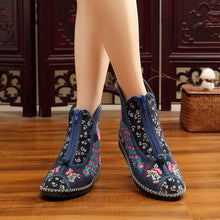 Load image into Gallery viewer, Flat-bottomed Spring and Summer Single-boot Ethnic Embroidered Shoes
