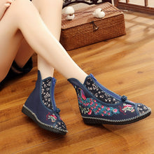 Load image into Gallery viewer, Flat-bottomed Spring and Summer Single-boot Ethnic Embroidered Shoes
