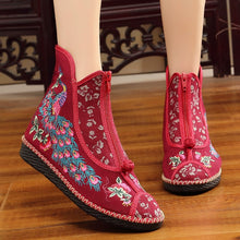 Load image into Gallery viewer, Flat-bottomed Spring and Summer Single-boot Ethnic Embroidered Shoes
