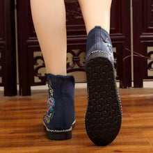 Load image into Gallery viewer, Flat-bottomed Spring and Summer Single-boot Ethnic Embroidered Shoes
