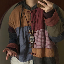 Load image into Gallery viewer, New Tibetan Ethnic Style Retro Old Ceramic Niche Design Art Necklace Sweater Chain
