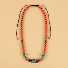 Load image into Gallery viewer, Tianzhu Agate Coral Necklace Tibetan Men and Women Retro Long Ethnic Style Collarbone Chain Tibetan Accessories
