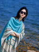 Load image into Gallery viewer, Ethnic Style Wearing Shawl Outside Women's 2026 New Cape Scarf
