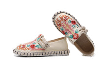 Load image into Gallery viewer, Tibetan Floral Embroidered style Flat Shoes
