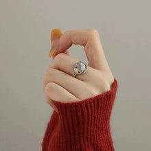 Load image into Gallery viewer, 925 Silver Retro New Good Luck Koi Small Carp Ring Opening Adjustment Niche Design
