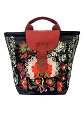 Load image into Gallery viewer, Ethnic Style Embroidery Tibetan Style Retro Canvas Handbag Shoulder Messenger Bag
