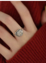 Load image into Gallery viewer, 925 Silver Retro New Good Luck Koi Small Carp Ring Opening Adjustment Niche Design
