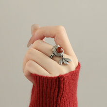 Load image into Gallery viewer, 925 Silver Retro New Tibet Style Lucky Little Fat Fish Koi Ring
