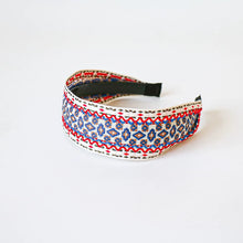 Load image into Gallery viewer, Vintage Ethnic Style Cotton and Linen Embroidery Floral Garland Pattern Fabric Lace Exquisite Headband Bohemian Headdress Head Buckle
