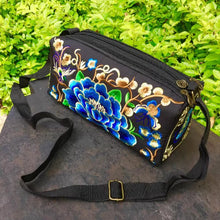 Load image into Gallery viewer, Ethnic Style Classic Embroidery Bag, Three-layer Zipper Bag, Cross-body Embroidery Small Bag
