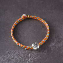 Load image into Gallery viewer, Silver Little Persimmon Bracelet Female Retro Ethnic Minority Design Handwoven Wisdom Success Handrope Bracelet
