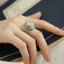 Load image into Gallery viewer, 925 Silver Retro Classic Ethnic Style Lucky Ring Opening Adjustment Advanced Sense Versatile Ring
