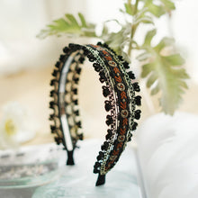 Load image into Gallery viewer, New Bohemian Ethnic Style Embroidered Flower Hair Hoops, Headband Hair Accessories
