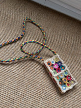 Load image into Gallery viewer, New Niche Design Shoulder Messenger Bag Colorful Raffia Hand-woven Mobile Phone Bag
