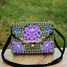 Load image into Gallery viewer, The New Embroidered Ethnic Bag, Mobile Phone Change Bag, Double-layer Small Bag, Women&#39;s Clutch Bag
