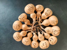 Load image into Gallery viewer, Zodiac Gourd Carving Ornament Pendant Asia Style Gift Natural Handicraft Gourd Moral Ornaments Home Decor
