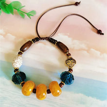 Load image into Gallery viewer, Original Design Classic Tibetan Beeswax Cake Necklace Chicken Oil Yellow Amber Clavicle Chain Female Ethnic Style Retro Neck Jewelry
