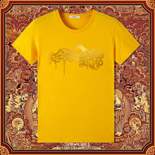Load image into Gallery viewer, Six-character Mantra Tibetan Summer Men's and Women's Same Cotton Short-sleeved T-shirt Round Neck New Clothes Buddhist Cultural Shirt
