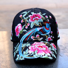 Load image into Gallery viewer, Ethnic Style Embroidered Baseball Hat Spring/Summer Travel Sun Hat Half Top Sun Hat
