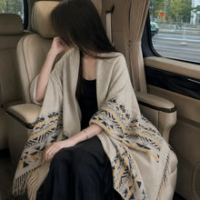 Load image into Gallery viewer, Ethnic Style Wearing Shawl Outside Women's 2026 New Cape Scarf
