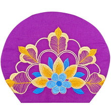 Load image into Gallery viewer, Ethnic Style Embroidered Headscarf Hat Single-layer Small Hat Thin Headgear Hat
