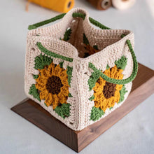 Load image into Gallery viewer, Grid Small Square Bag Wool Knitting Bag
