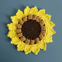 Load image into Gallery viewer, Non-slip Hand-woven Exquisite Large Coaster Sweet Wool Crocheted Vase Mat New Handmade Knitted Flower
