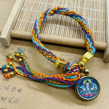 Load image into Gallery viewer, Tibet Hand-woven Diamond Rope Hand Rope Bracelet Jewelry Gifts
