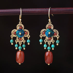 New Original Design Is Classic, Fashionable, Red, Exquisite, Elegant Earrings, Slimming Earrings, and Ear Clips for Women