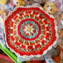 Load image into Gallery viewer, Non-slip Hand-woven Exquisite Large Coaster Sweet Wool Crocheted Vase Mat New Handmade Knitted Flower
