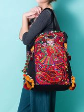 Load image into Gallery viewer, Original Ethnic Style Retro National Tide National Embroidery Shoulder Bag Bag Large Capacity Canvas Women's Bag
