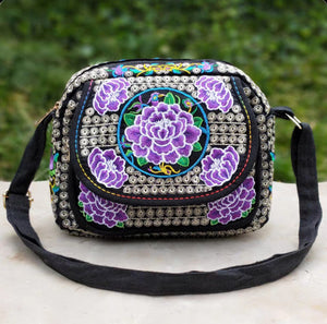 Ethnic Style Single Shoulder Crossbody Embroidery Bag Women's Bag