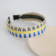 Load image into Gallery viewer, Vintage Ethnic Style Cotton and Linen Embroidery Floral Garland Pattern Fabric Lace Exquisite Headband Bohemian Headdress Head Buckle
