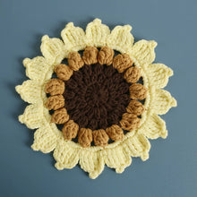 Load image into Gallery viewer, Non-slip Hand-woven Exquisite Large Coaster Sweet Wool Crocheted Vase Mat New Handmade Knitted Flower
