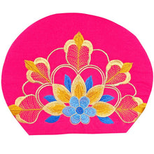 Load image into Gallery viewer, Ethnic Style Embroidered Headscarf Hat Single-layer Small Hat Thin Headgear Hat
