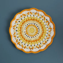 Load image into Gallery viewer, Non-slip Hand-woven Exquisite Large Coaster Sweet Wool Crocheted Vase Mat New Handmade Knitted Flower
