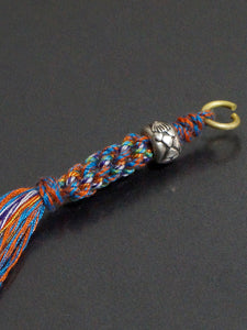 925 Sterling Silver Cotton Tassel Hanging Accessories Cotton Rope Tibetan Hanging Accessories